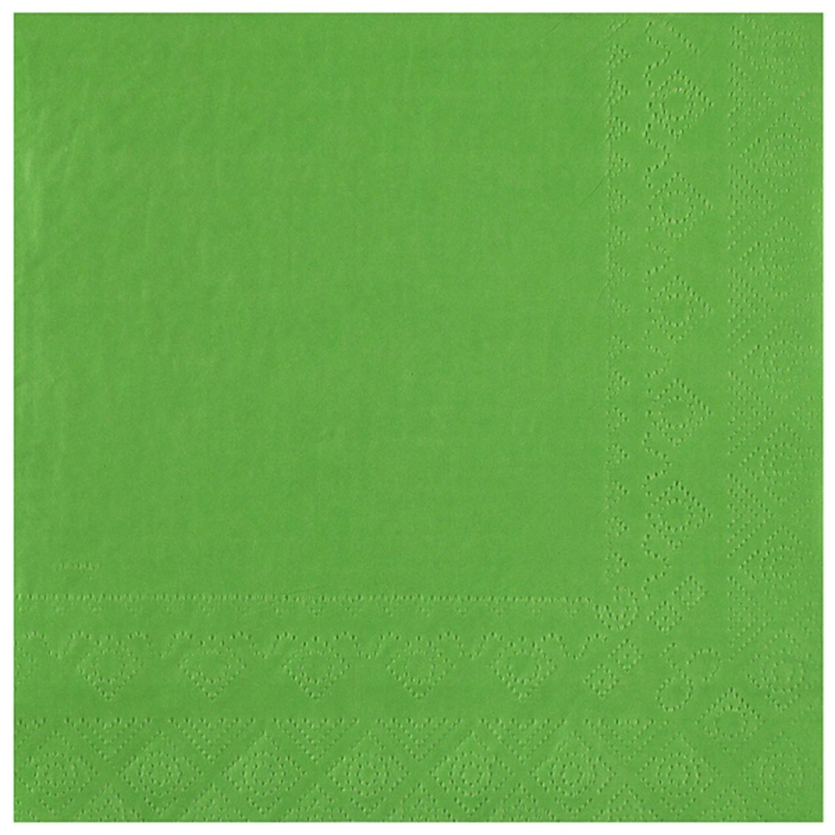SANTEX Everyday Entertaining Green Large Lunch Paper Party Napkins, 25 Count 3660380090274