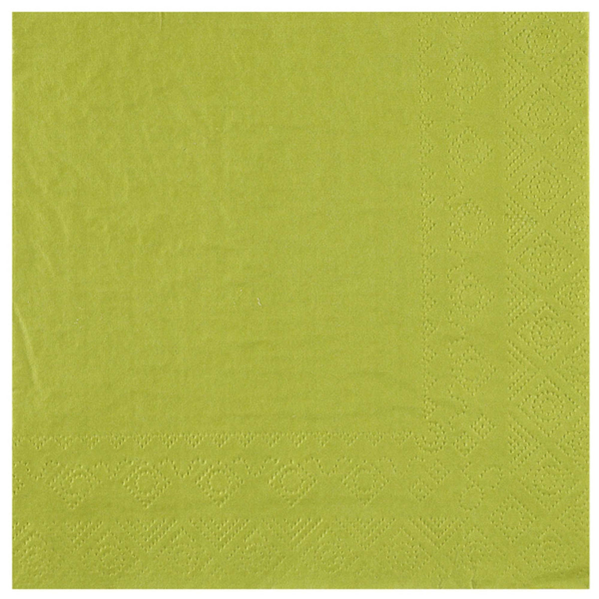 SANTEX Everyday Entertaining Kiwi Green Large Lunch Napkins, 25 Count