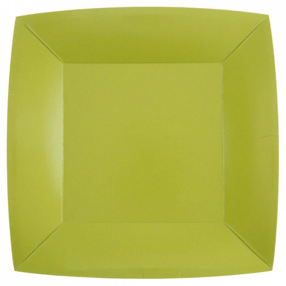 SANTEX Everyday Entertaining Kiwi Green Large Square Lunch Party Paper Plates, 9 Inches, 10 Count 3660380072164