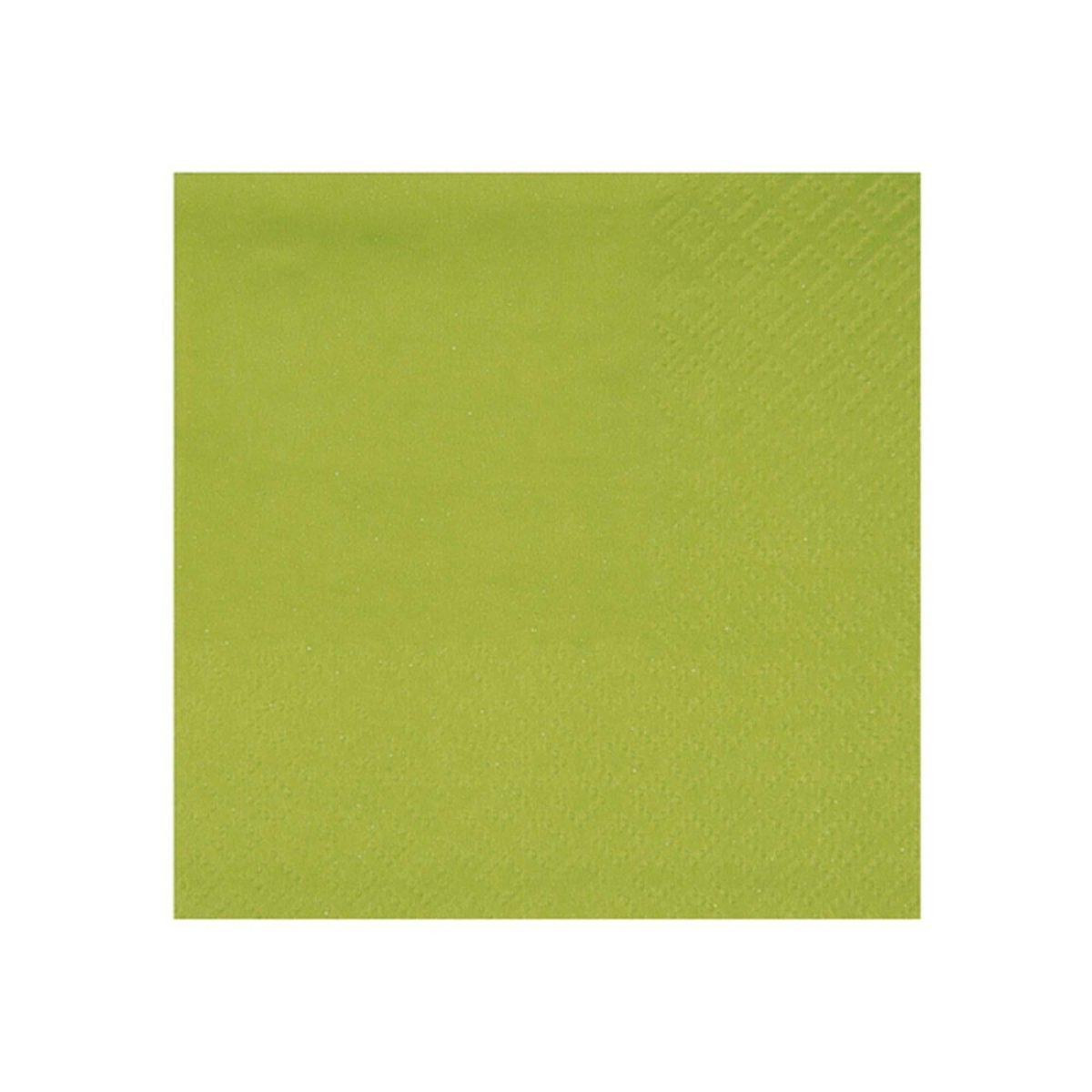 SANTEX Everyday Entertaining Kiwi Green Small Beverage Napkins, 25 Count 3660380079033