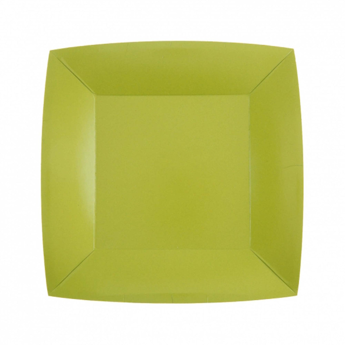 SANTEX Everyday Entertaining Kiwi Green Small Square Dessert Party Paper Plates, 7 Inches, 10 Count 3660380071990