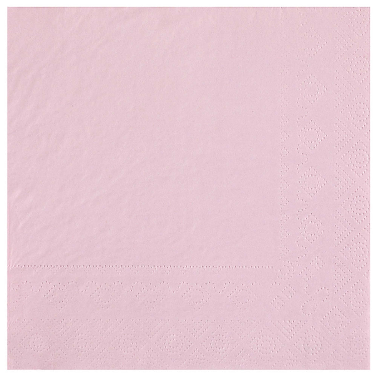 SANTEX Everyday Entertaining Light Pink Large Lunch Paper Party Napkins, 25 Count 3660380090311