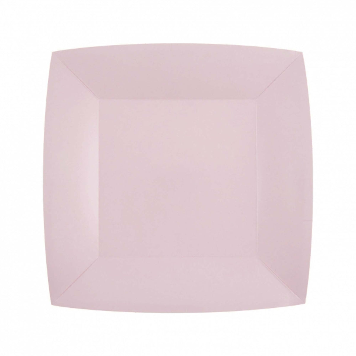 SANTEX Everyday Entertaining Light Pink Small Square Dessert Party Paper Plates, 7 Inches, 10 Count 3660380071860