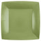 SANTEX Everyday Entertaining Olive Green Large Square Lunch Party Paper Plates, 9 Inches, 10 Count 3660380072393