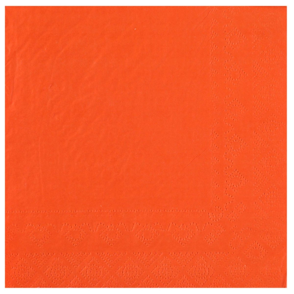 SANTEX Everyday Entertaining Orange Large Lunch Paper Party Napkins, 25 Count 3660380090083