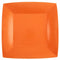 SANTEX Everyday Entertaining Orange Large Square Lunch Party Paper Plates, 9 Inches, 10 Count 3660380072188