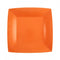 SANTEX Everyday Entertaining Orange Small Square Dessert Party Paper Plates, 7 Inches, 10 Count 3660380072010