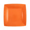 SANTEX Everyday Entertaining Orange Small Square Dessert Party Paper Plates, 7 Inches, 10 Count 3660380072010