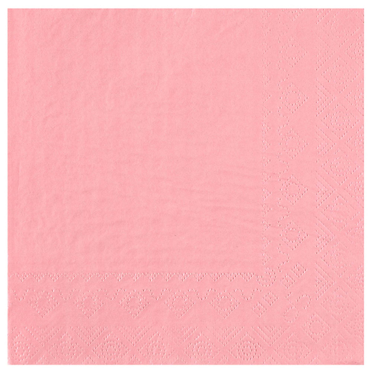 SANTEX Everyday Entertaining Pink Large Lunch Napkins, 25 Count 3660380090021