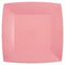 SANTEX Everyday Entertaining Pink Large Square Lunch Party Paper Plates, 9 Inches, 10 Count 3660380072126