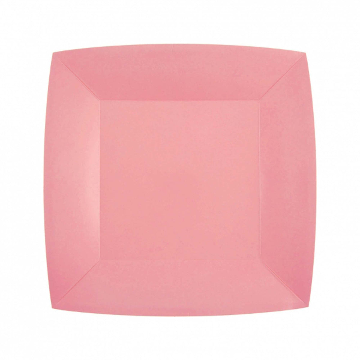 SANTEX Everyday Entertaining Pink Small Square Dessert Party Paper Plates, 7 Inches, 10 Count 3660380071952