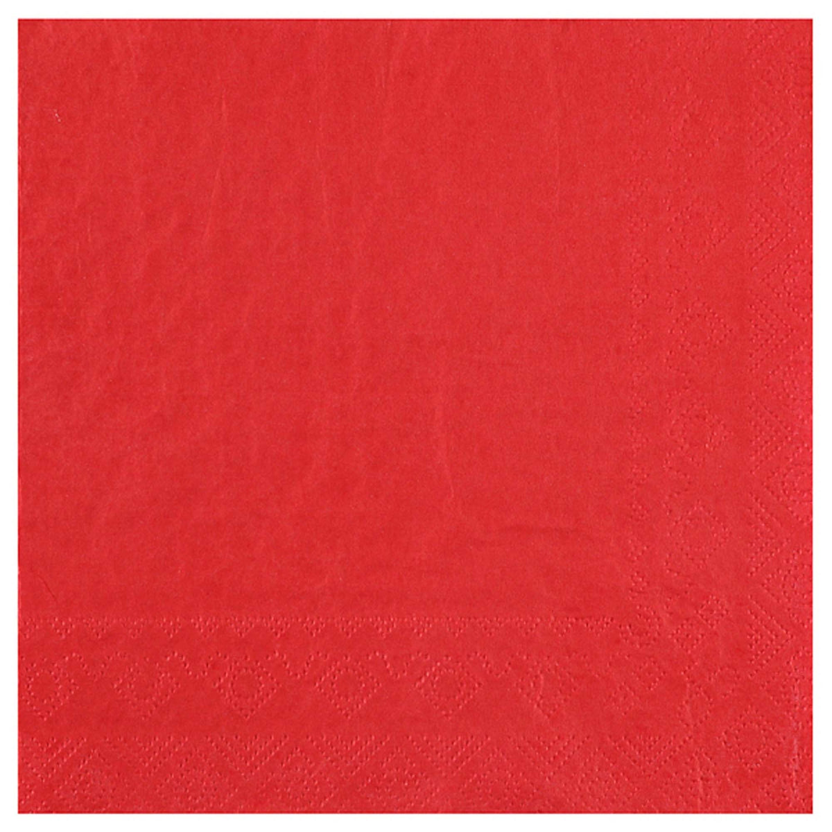 SANTEX Everyday Entertaining Red Large Lunch Napkins, 25 Count 3660380090045