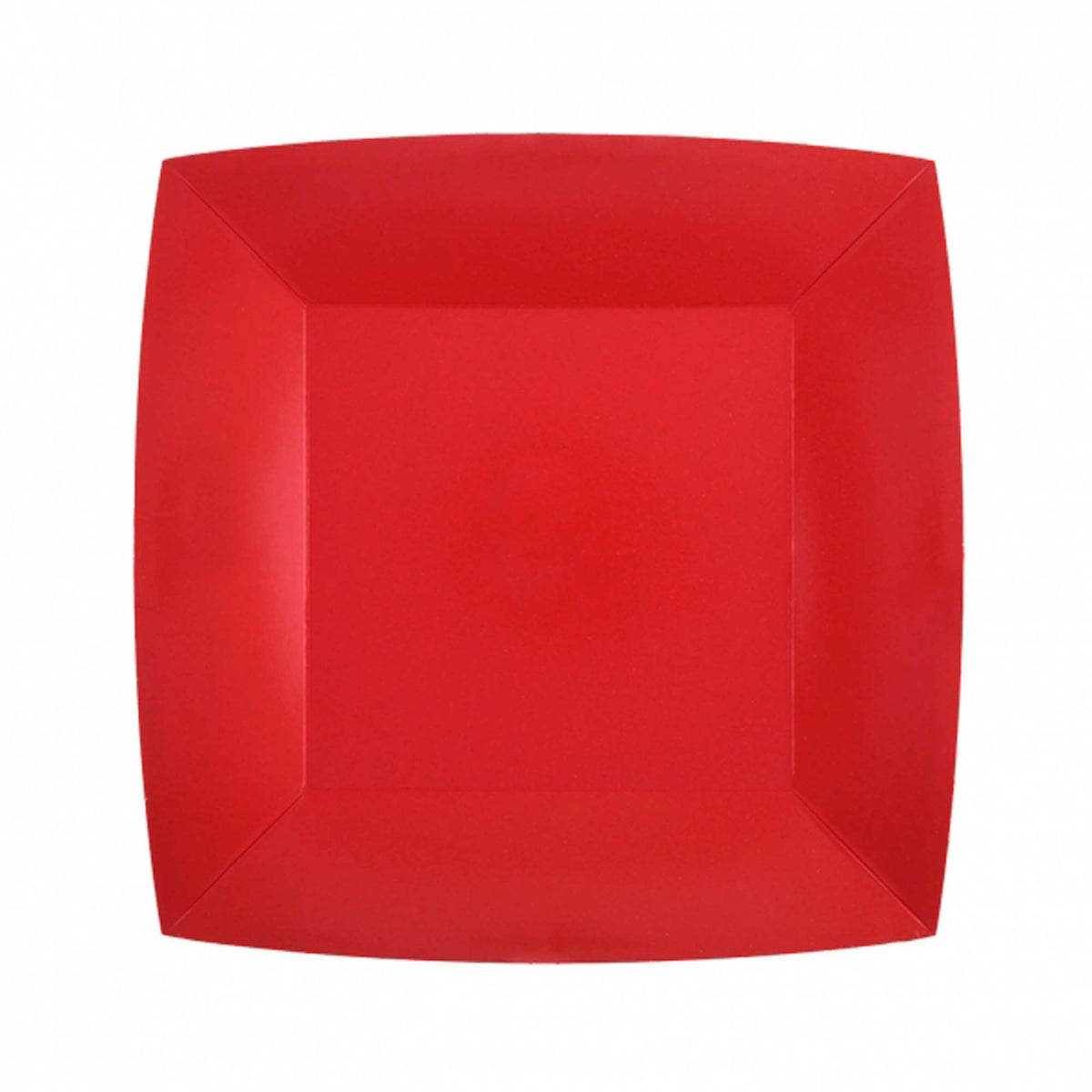 SANTEX Everyday Entertaining Red Small Square Dessert Party Paper Plates, 7 Inches, 10 Count 3660380071976