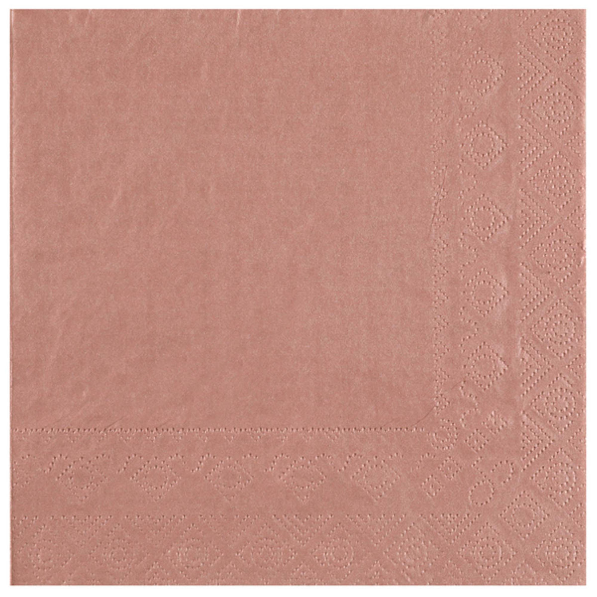 SANTEX Everyday Entertaining Rose Gold Large Lunch Napkins, 25 Count 3660380090144