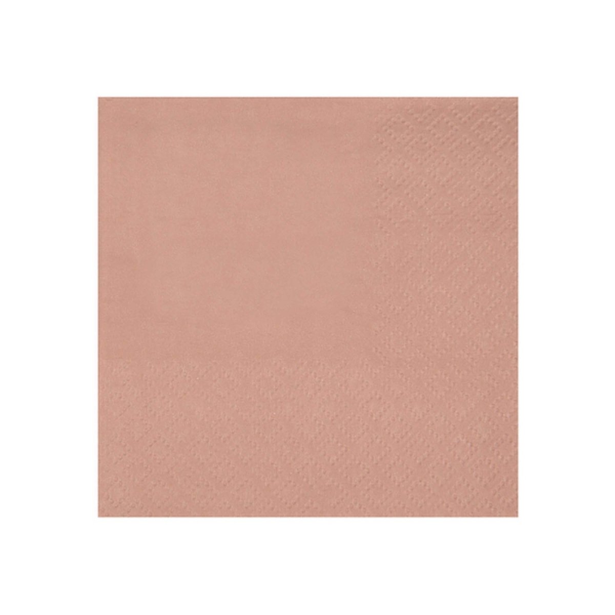 SANTEX Everyday Entertaining Rose Gold Small Beverage Napkins, 25 Count 3660380078814