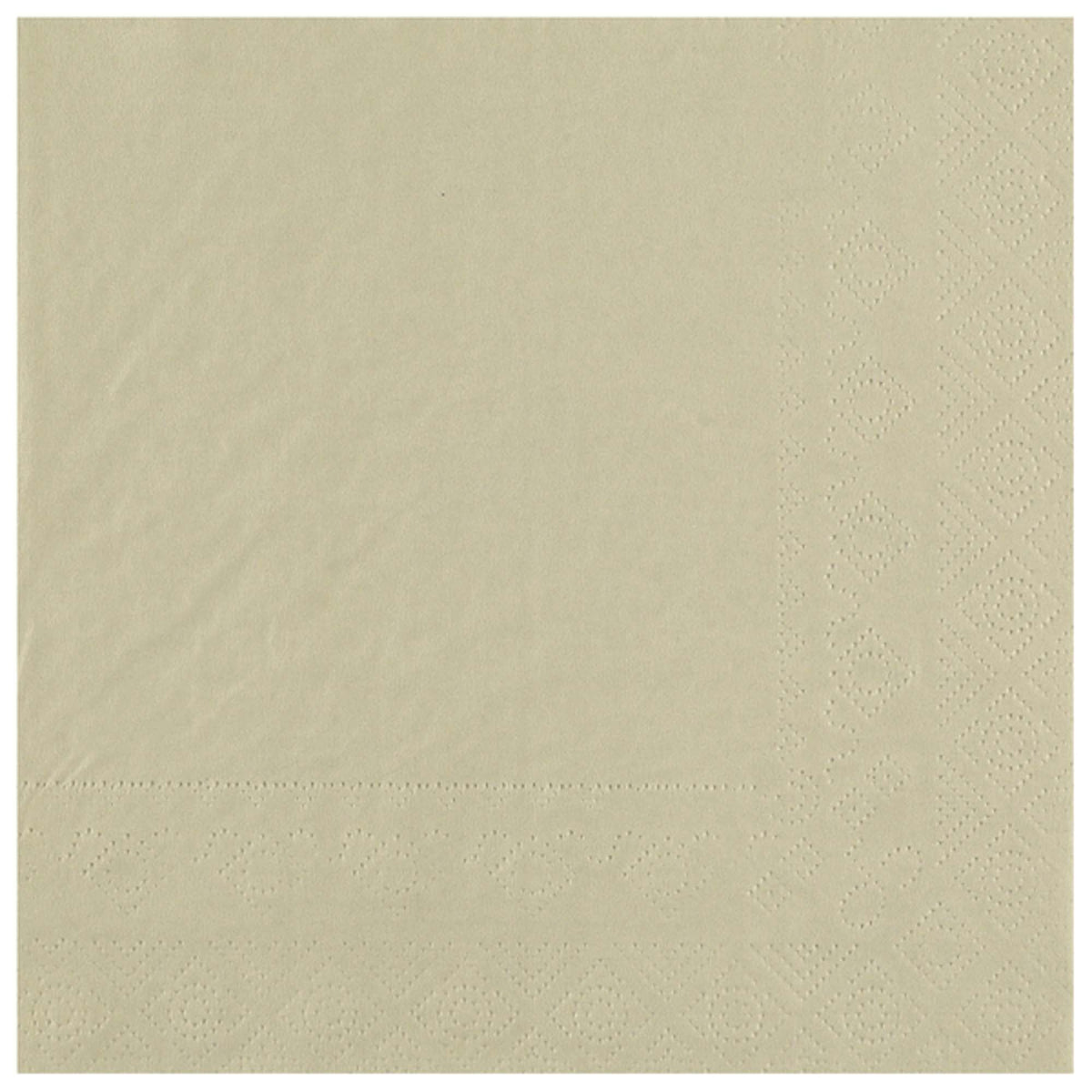 SANTEX Everyday Entertaining Sand Beige Large Lunch Paper Party Napkins, 25 Count 3660380090205
