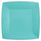 SANTEX Everyday Entertaining Sky Blue Large Square Lunch Party Paper Plates, 9 Inches, 10 Count 3660380072133