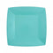 SANTEX Everyday Entertaining Sky Blue Small Square Dessert Party Paper Plates, 7 Inches, 10 Count 3660380071969