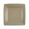 SANTEX Everyday Entertaining Taupe Brown Small Square Dessert Party Paper Plates, 7 Inches, 10 Count 3660380071792