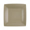 SANTEX Everyday Entertaining Taupe Brown Small Square Dessert Party Paper Plates, 7 Inches, 10 Count 3660380071792