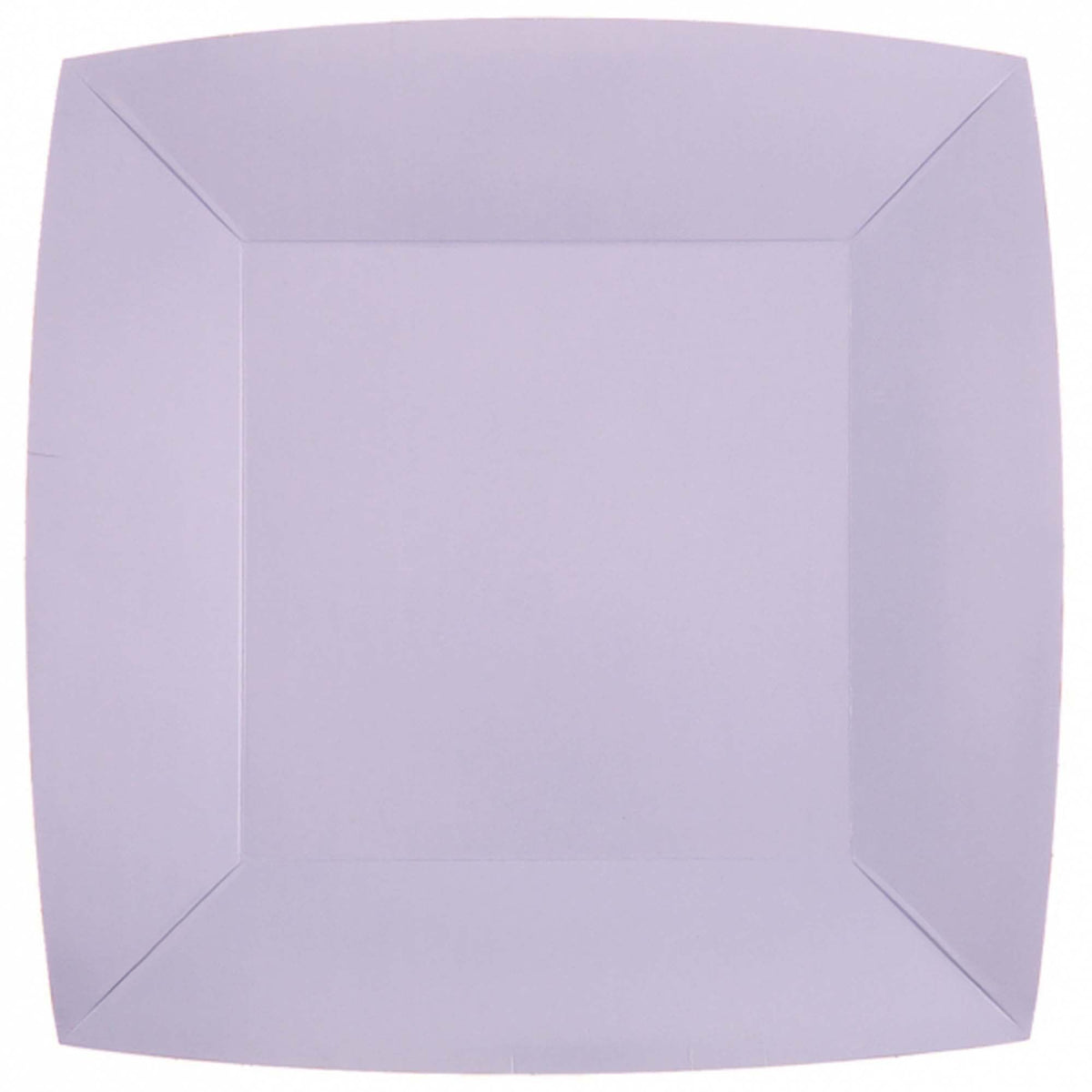 SANTEX Everyday Entertaining Violet Large Square Lunch Party Paper Plates, 9 Inches, 10 Count