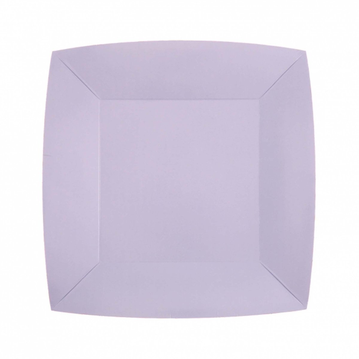 SANTEX Everyday Entertaining Violet Small Square Dessert Party Paper Plates, 7 Inches, 10 Count 3660380072041