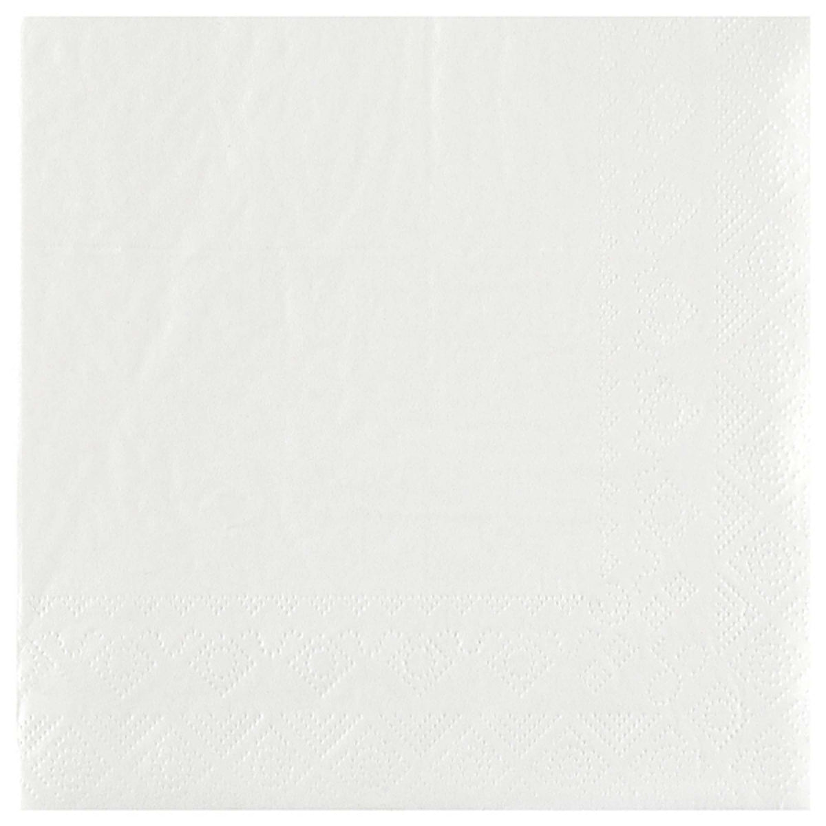 SANTEX Everyday Entertaining White Large Lunch Napkins, 25 Count