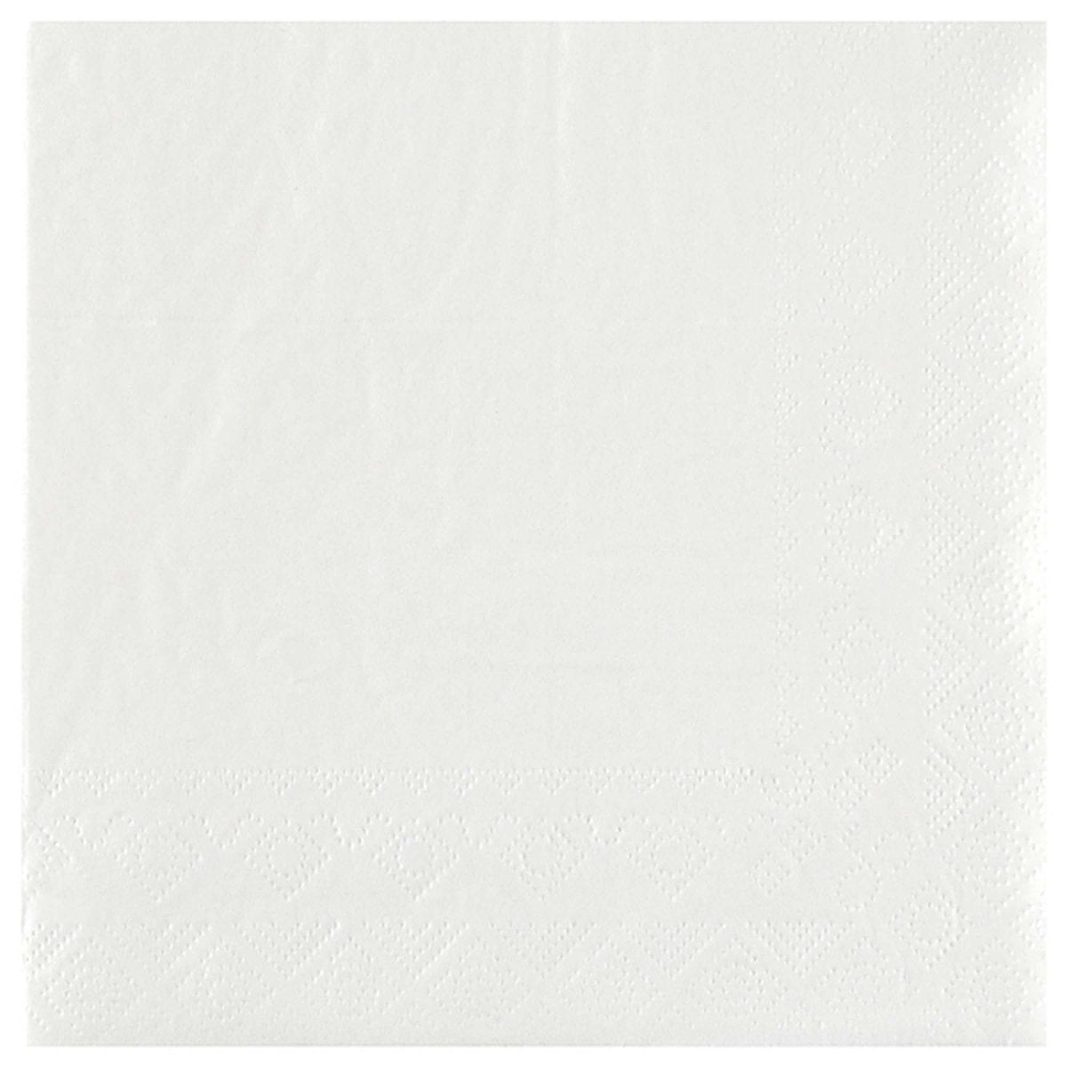 SANTEX Everyday Entertaining White Large Lunch Napkins, 25 Count
