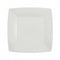 SANTEX Everyday Entertaining White Small Square Dessert Party Paper Plates, 7 Inches, 10 Count