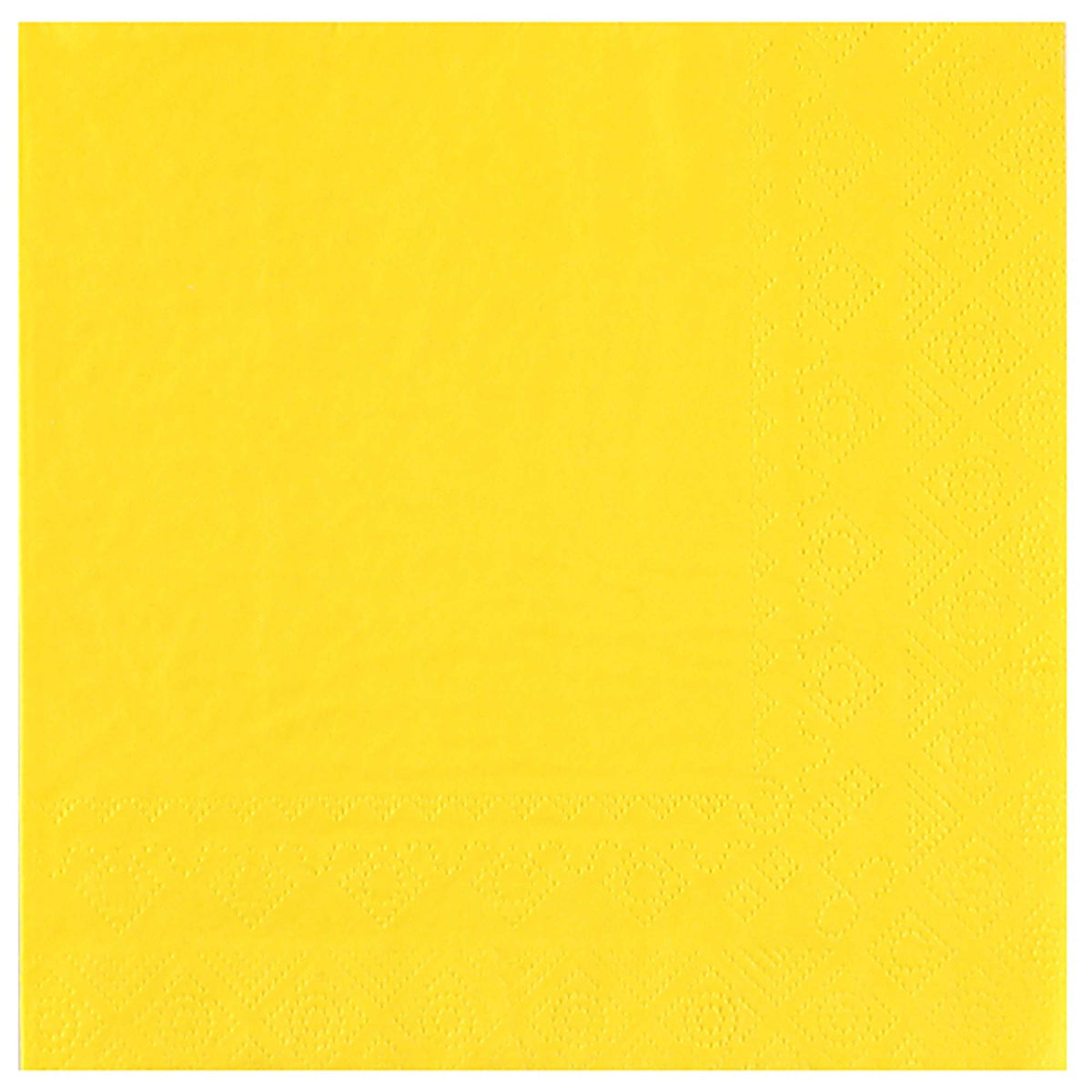 SANTEX Everyday Entertaining Yellow Large Lunch Paper Party Napkins, 25 Count 3660380089995
