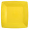 SANTEX Everyday Entertaining Yellow Large Square Lunch Party Paper Plates, 9 Inches, 10 Count