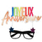 SANTEX General Birthday Black "Joyeux Anniversaire" Glasses, 1 Count 3660380113881