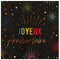 SANTEX General Birthday Black "Joyeux Anniversaire" Lunch Napkins, 12 Count 3660380113553
