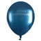 SANTEX General Birthday "Joyeux Anniversaire" Birthday Latex Balloons, Blue and Silver, 12 Inches, 6 Count 3660380086000