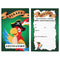 SANTEX Kids Birthday Ahoy Pirate Birthday Paper Invitation Cards, 6 Count