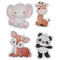 SANTEX Kids Birthday Explorer Animals Birthday Party Sticker Sheet, 16 Count 3660380087458