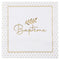 SANTEX Kids Birthday Floral Baptism Large Lunch Napkins, 20 Count