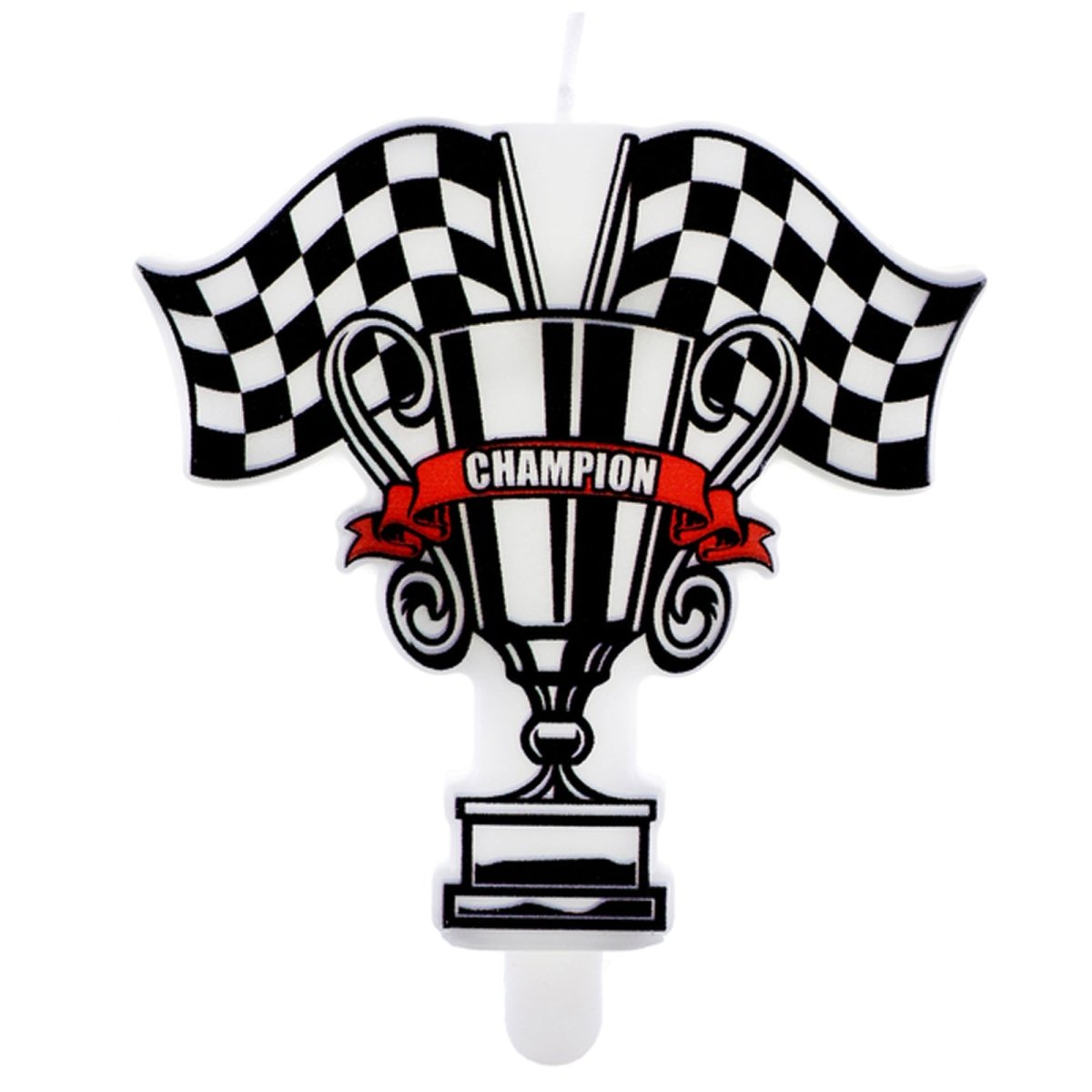 SANTEX Kids Birthday Formula 1 Champion Trophy Birthday Cake Candle, 1 Count 3660380109914