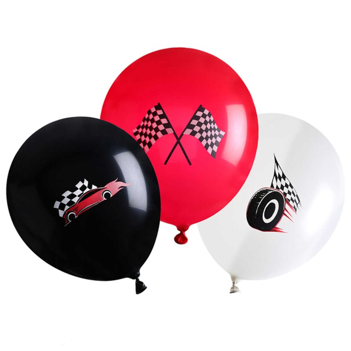SANTEX Kids Birthday Formula 1 Latex Balloons, 12 Inches, 6 Count 3660380114062