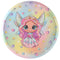 SANTEX Kids Birthday Little Fairy Birthday Large Round Lunch Paper Plates, 9 Inches, 10 Count