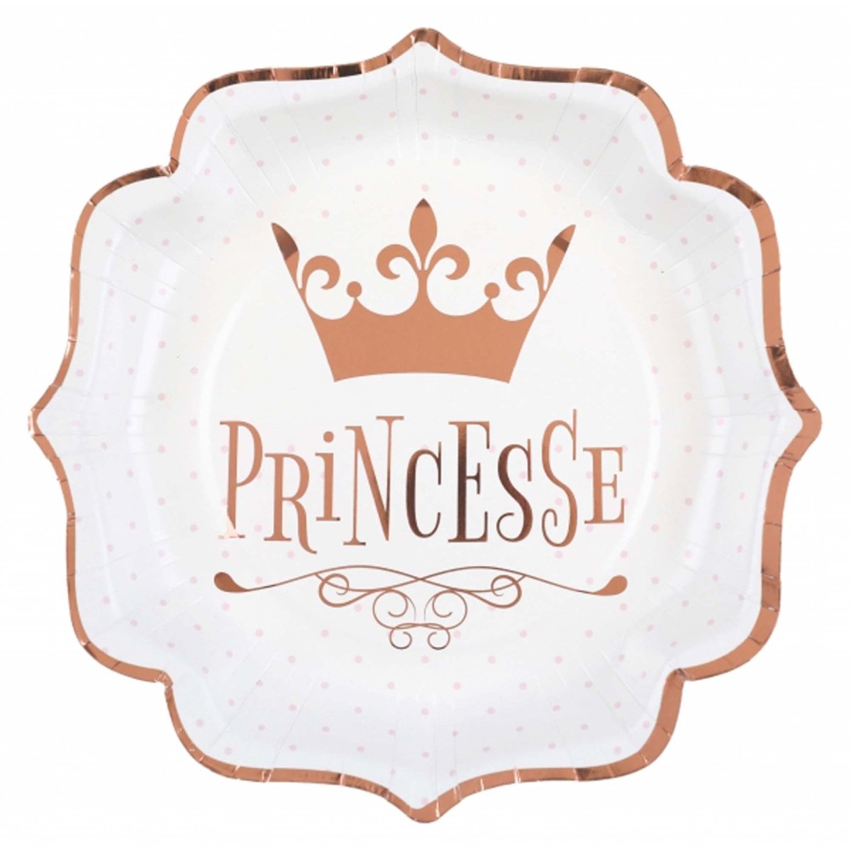 SANTEX Kids Birthday Princess Birthday Large Lunch Paper Plates, 9 Inches, 10 Count 3660380068082