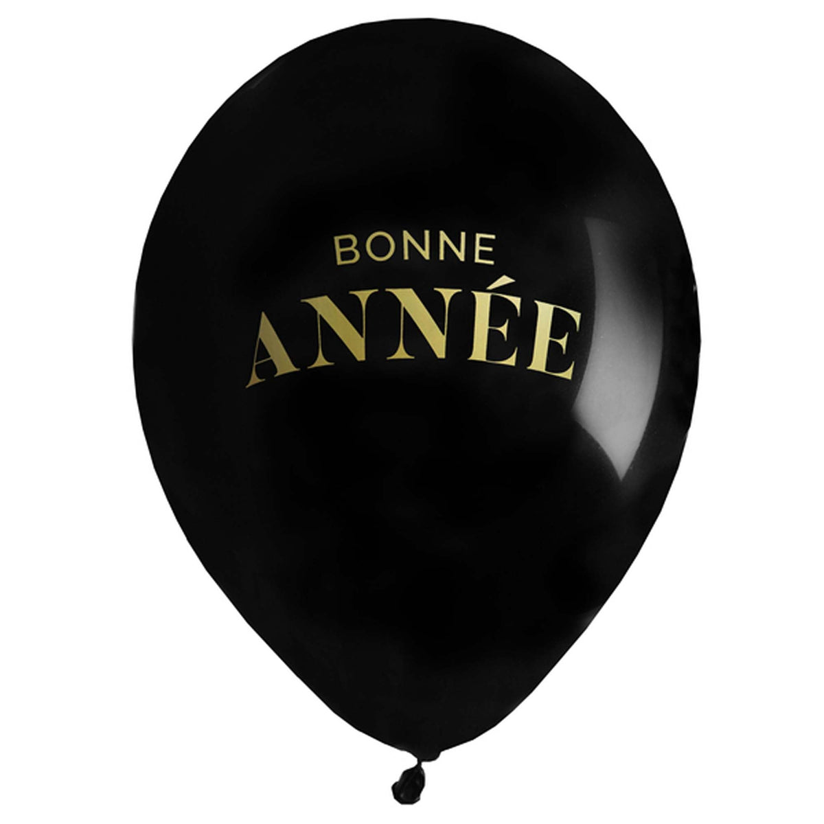 SANTEX New Year "Bonne Année" Printed Latex Baloons, 12 Inches, 6 Count
