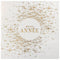 SANTEX New Year Glittering "Bonne Année" Large Lunch Napkins, 10 Count 3660380115670