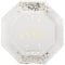 SANTEX New Year Glittering "Bonne Année" Large Lunch Paper Plates, 9 Inches, 10 Count 3660380115687