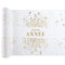 SANTEX New Year Glittering "Bonne Année" Table Runner, 196 Inches, 1 Count 3660380115663
