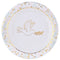 SANTEX Religious Communion Large Lunch Paper Plates, 9 Inches, 10 Count