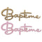 SANTEX Religious Floral Baptism "Baptême" Table Scatter, Light Pink and Gold, 1 Count 3660380088196