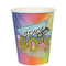 SANTEX Theme Party 80s Party Paper Cups, 9 oz, 10 Count 3660380054450