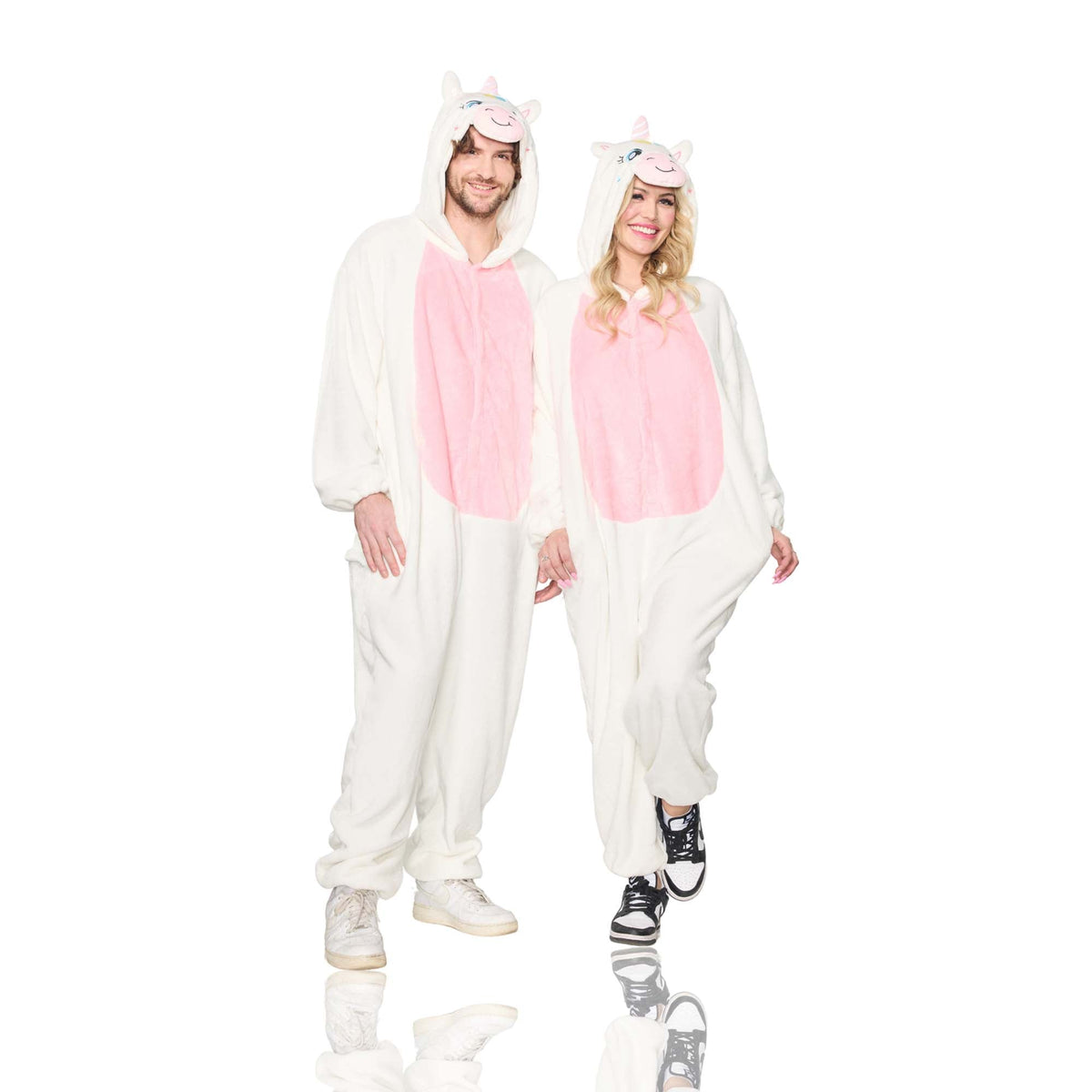 Seeing Red Inc. Costume Accessories Little Unicorn Onesie Costume for Adults, Jumpsuit with Hood