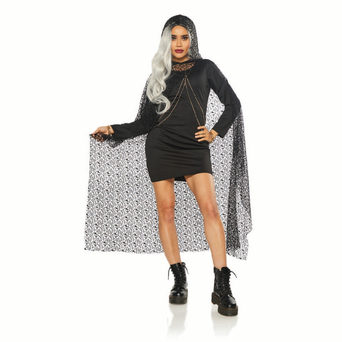 Seeing Red Inc. Costumes Accessories Black Witch Cape for Adults